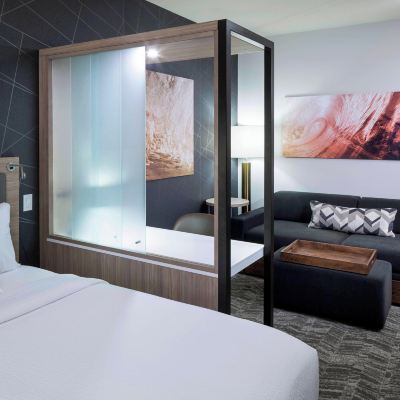 特大床一室公寓套房 - 聽力無障礙客房 萬豪克利爾沃特海灘斯普林希爾套房酒店優惠