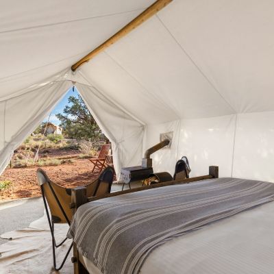 Safari Tent With Three Twin Beds And Shared Bathroom Including Resort Fee Under Canvas Grand Canyon Promo Code