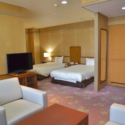 デラックスツインルーム(浴室) 作州武蔵温泉　ホテル作州武蔵 クーポン