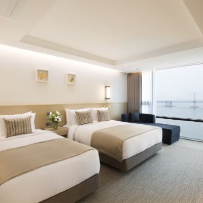 Deluxe Twin Ocean View(Super, Double+Single) Hotel Central Bay Gwangalli 쿠폰
