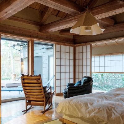 露天風呂、シャワー、スタディ付きの杉 温泉山荘　だいこんの花 クーポン