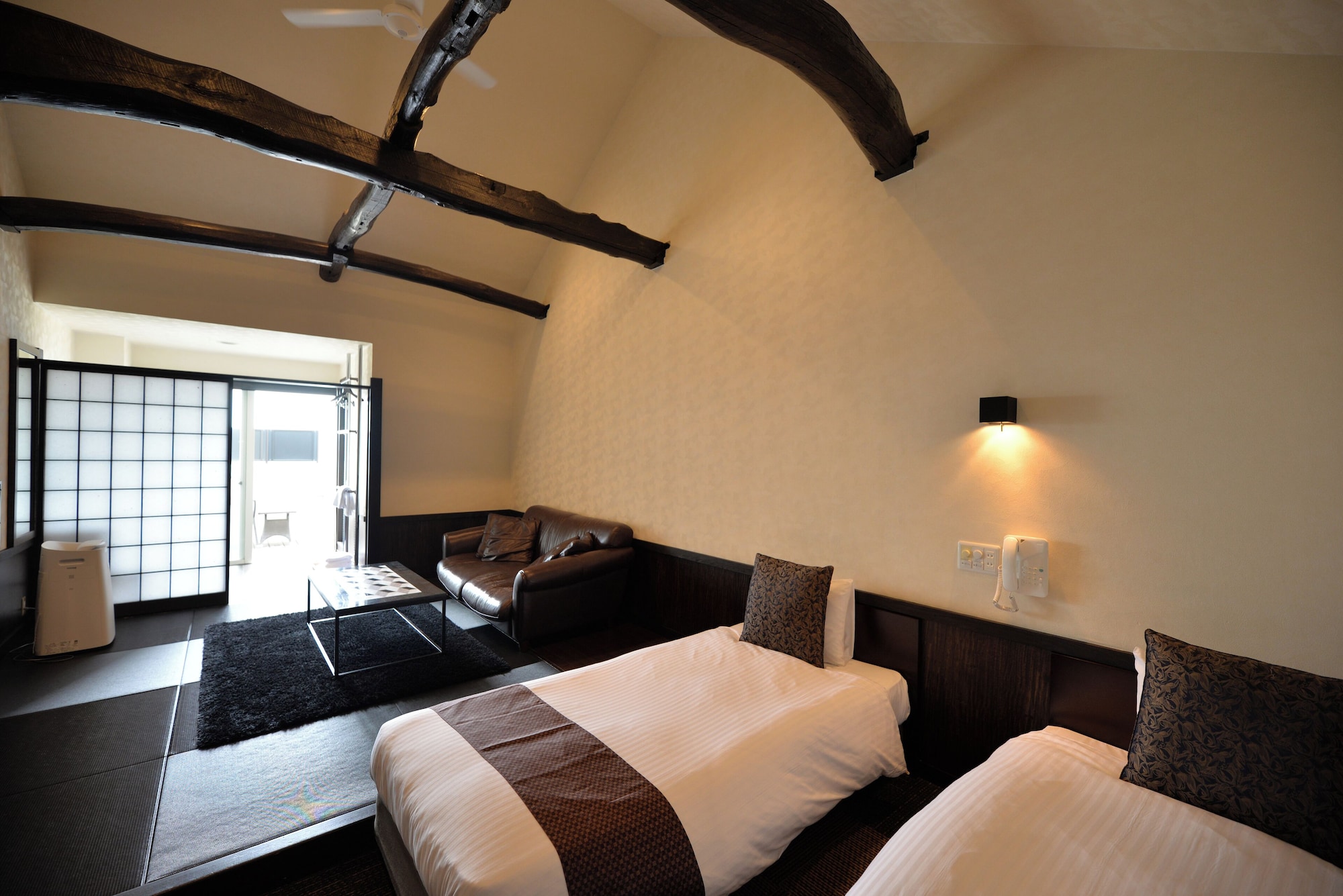 【三楼双床房】带温泉露天浴池的客房※可携带宠物