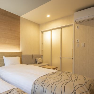 Accessible Twin Room Hotel Amaneku Asahikawa Promo Code
