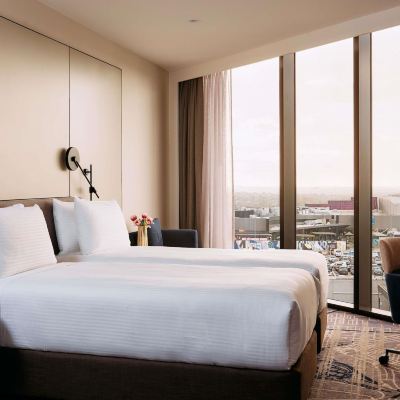 標準房，配備 2 張特大單人床 墨爾本唐卡斯特美居酒店優惠