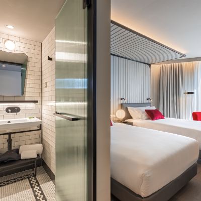 Room with Two Double Beds with City View Canopy by Hilton Madrid Castellana Promo Code