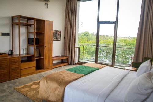 带海景的双人房