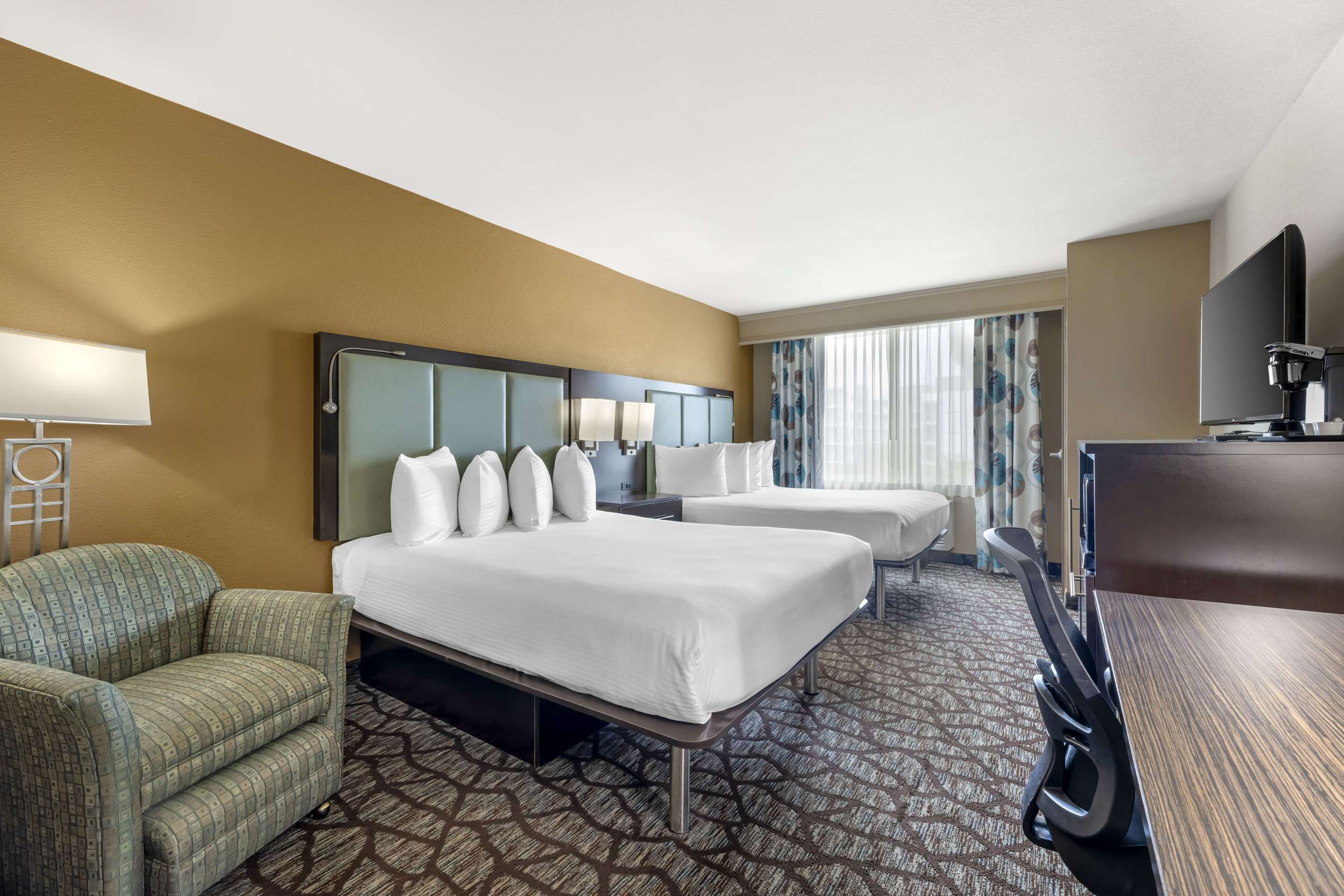 行动无障碍2张大床房带无障碍淋浴