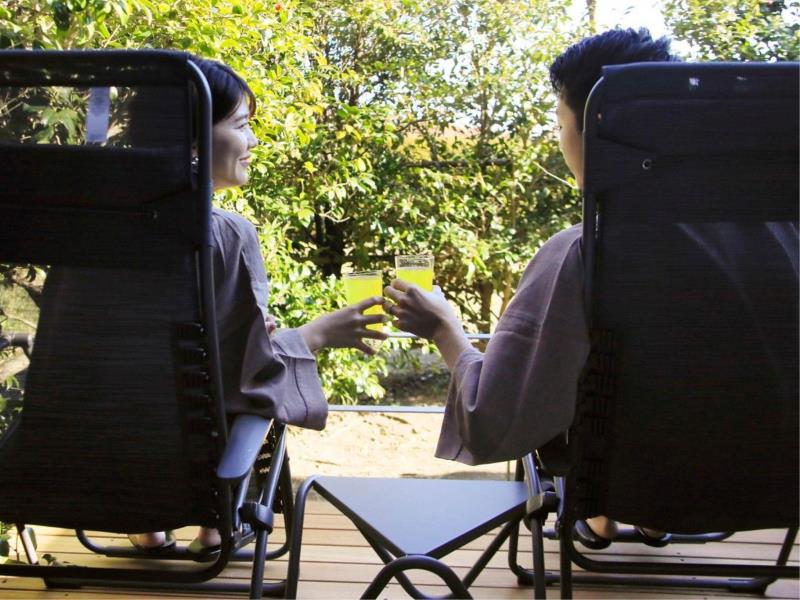 豪华和洋式双床套房，带桑拿和露天风吕-禁烟， 45平方米， 最大容量: 4人， 无景