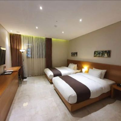 [Breakfast For 2 Pkg] Standard Twin (Weekend Bf Under 15 People:Korean Breakfast+Bread, Cereal, Drink) 베니키아 양산 호텔 쿠폰