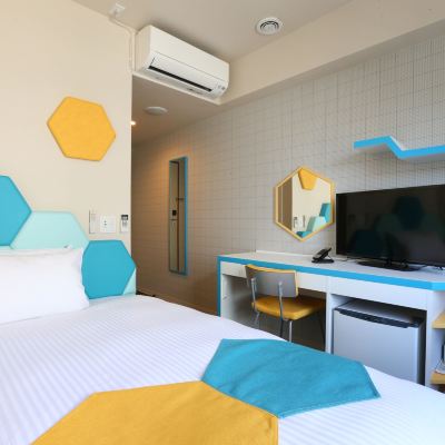 小型雙人床帶浴室-吸煙 東大阪國際派精選酒店優惠