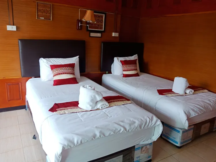 ห้องดีลักซ์เตียงแฝดพร้อมวิวแม่น้ำ