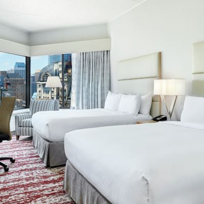 高層城景兩張大床房 費城市中心希爾頓逸林酒店優惠