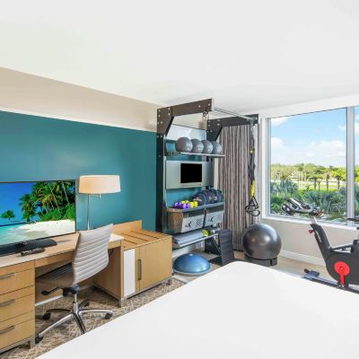 特大床健身設備房 邁阿密達特蘭希爾頓酒店優惠