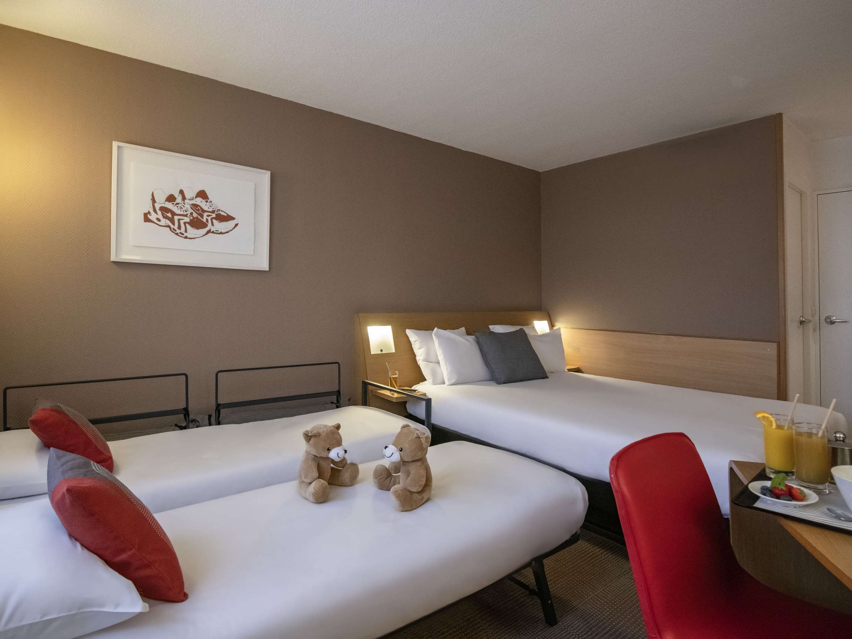 经典房（双人床和单人梳化床） 禁烟