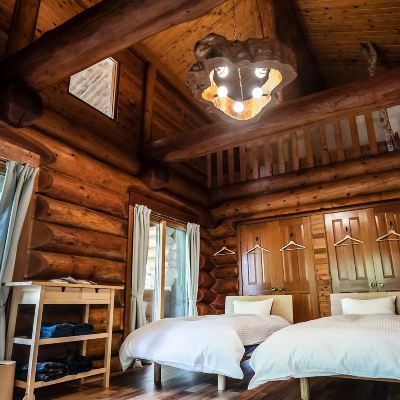 【ログハウス】リビングロフト付ベッドルーム 八丁の湯 クーポン