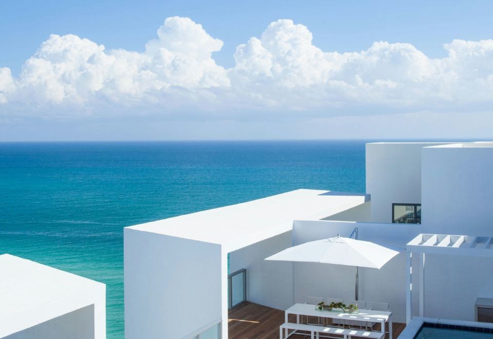 頂層閣樓8，兩臥室雙層套房，海景，陽臺