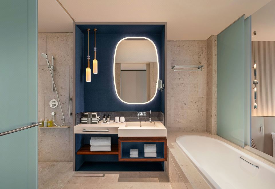 W Singapore – Sentosa CovePremier Deluxe, Guest Room, 2 Queen, Pool View, Balcony