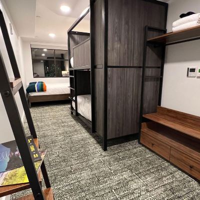 Family 1 Queen Room, 1 Twin Bunk Beds, Shared Bathroom The Pad Promo Code