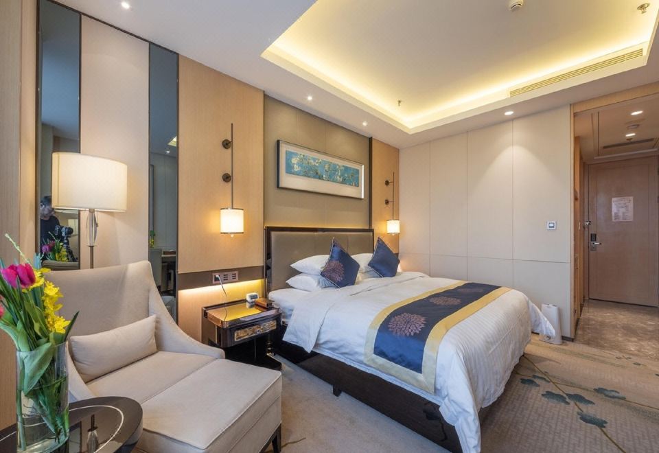 高級大床房-城市中的園林景緻