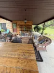 gaze at Seneca Rocks from living room sofa