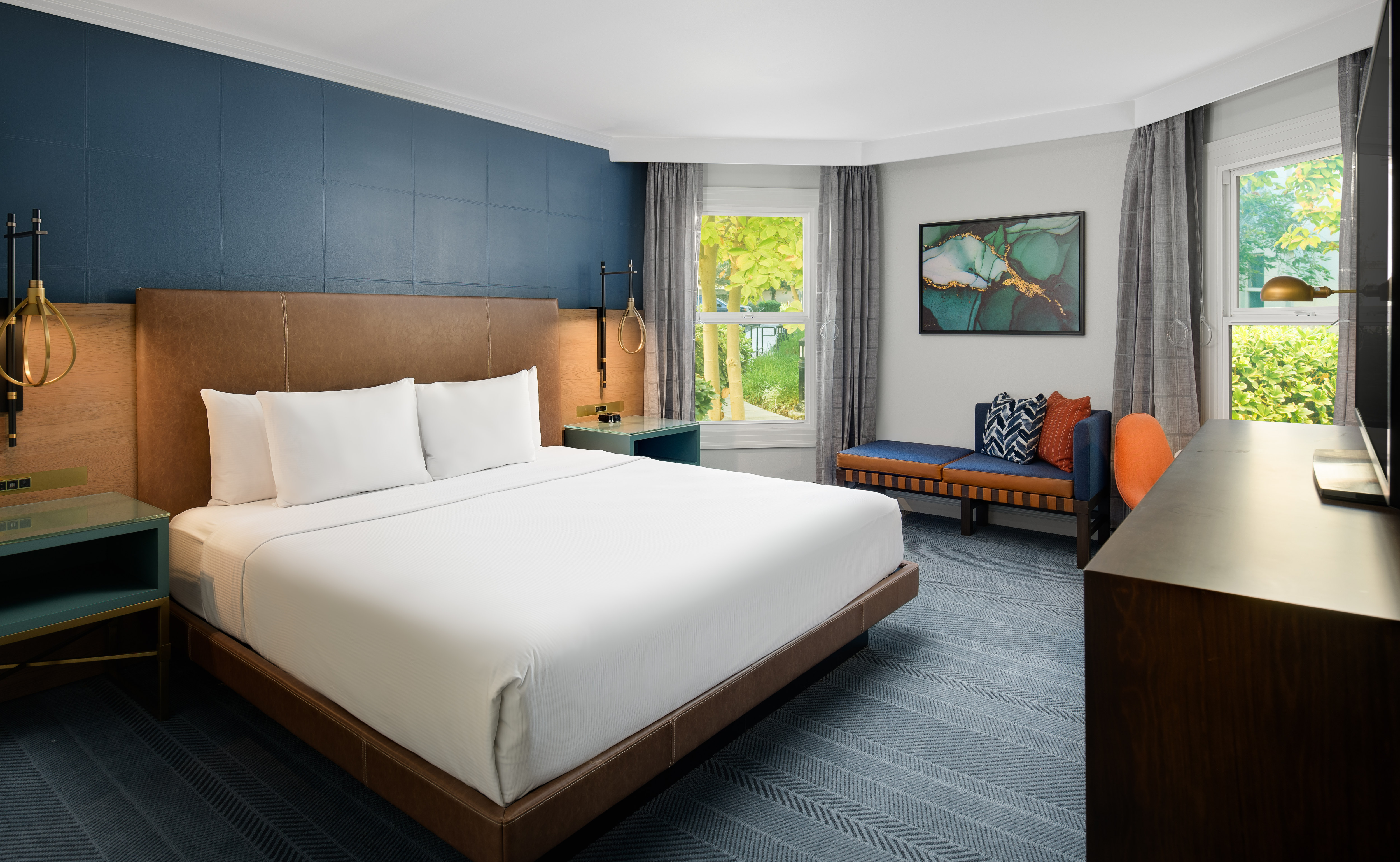 行动/听力无障碍特大床房带3X3淋浴