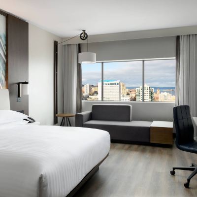 City View King Room with M Club Lounge Access Marriott Tacoma Downtown Promo Code