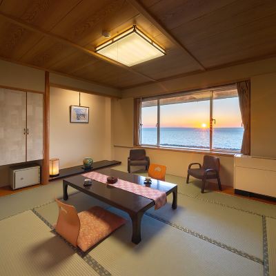 和風オーシャンビュールーム 瀬波ビューホテル＜絶景の日本海を愛でる＞獲れたて海鮮を大満喫 クーポン