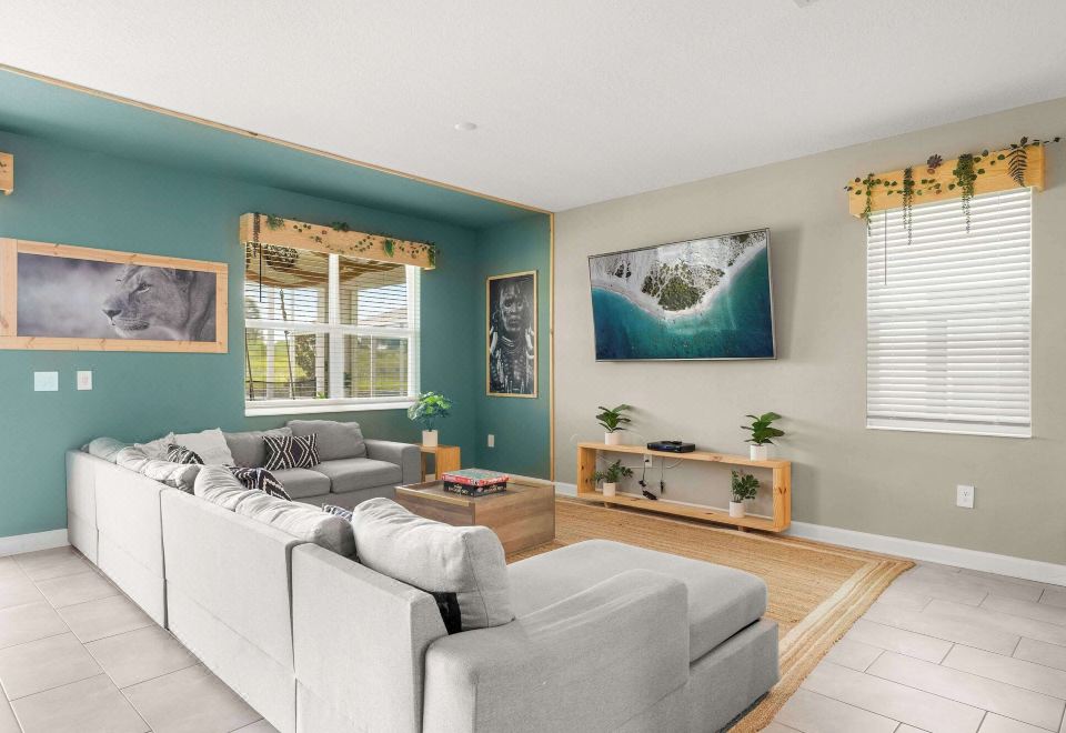 小屋 多张床 可使用泳池 池景 （丛林小屋 at Championsgate）