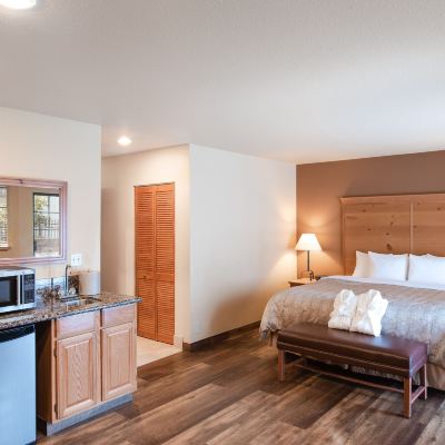 Accessible Grand Fireplace View King Icicle Village Resort Promo Code