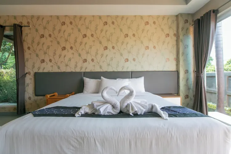 วิลล่าพร้อมทิวทัศน์สวน ห้องเตียงคู่หรือเตียงแฝด