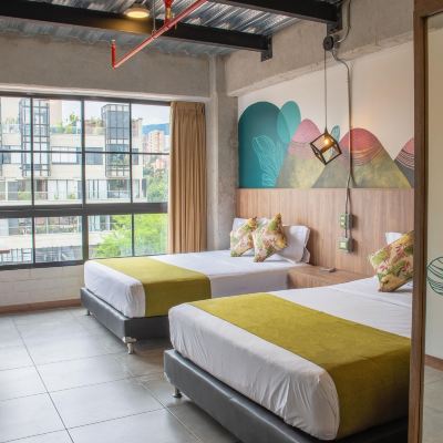 Deluxe Twin Room with City View Los Patios Hostel Promo Code
