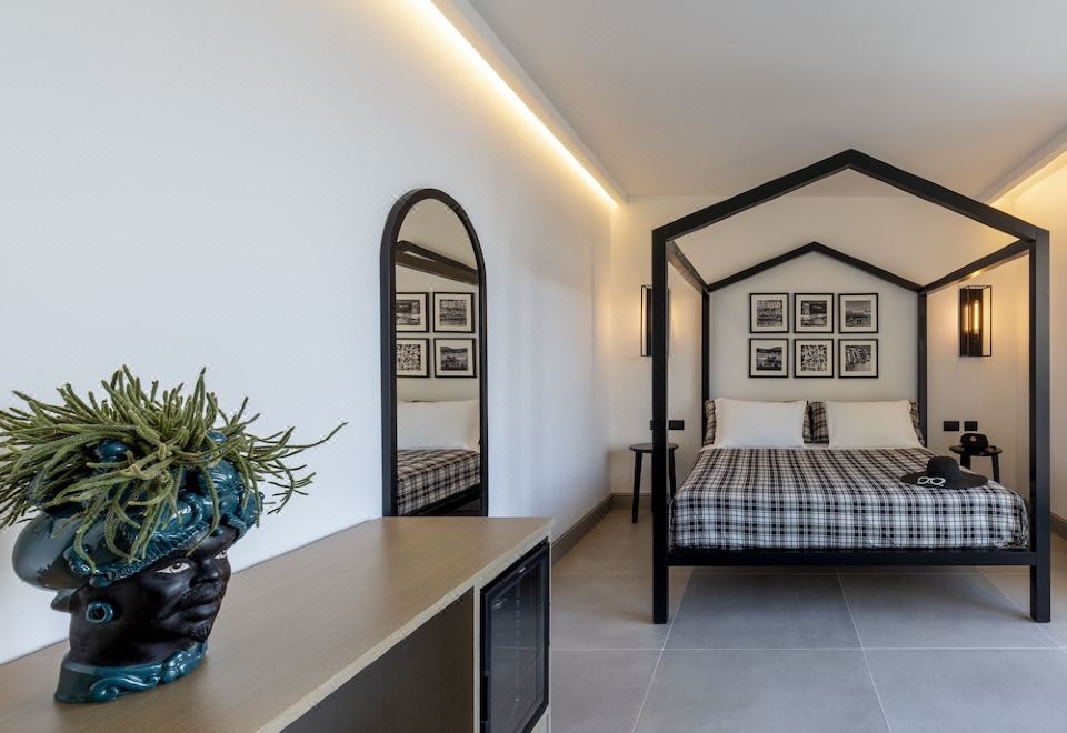 經典房 - 帶1張特大床 - 帶庭院