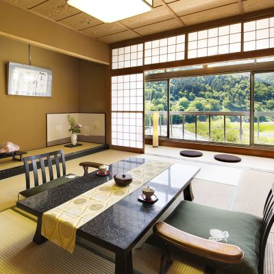 和風コーナーリバービュールーム(浴室) 黒部・宇奈月温泉 桃源 クーポン