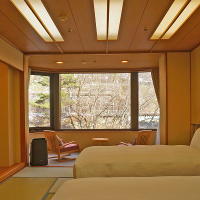 Yamanoha Non-Smoking Japanese-Style Twin Room Overlooking The Tone River With River View 36 Square Meters みなかみホテルジュラク クーポン