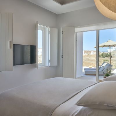 Panoramic Double Sea View Room with Outdoor Jacuzzi Once in Mykonos Luxury Resort Promo Code
