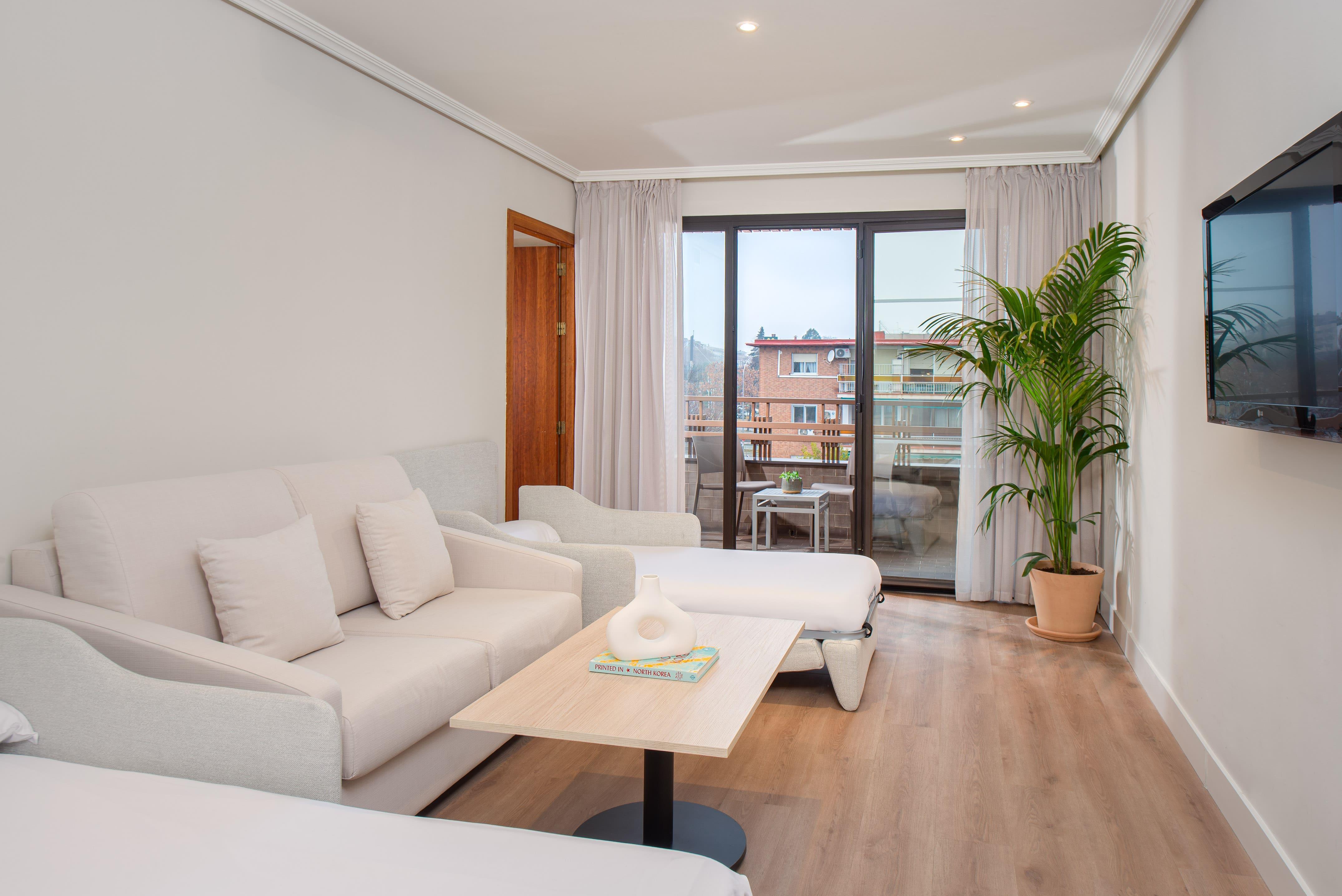 带露台的小型套房