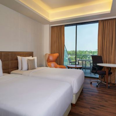 Fern Classic, Guest Room, 2 Twin, Pool View, Balcony The Fern Royal Farm Resort Anjar Promo Code