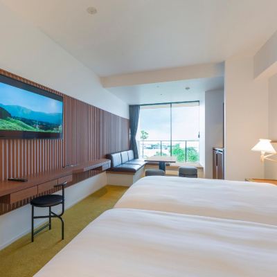 兩張雙人床房（禁寵物，1個場外停車位） Rakuten STAY Atami優惠