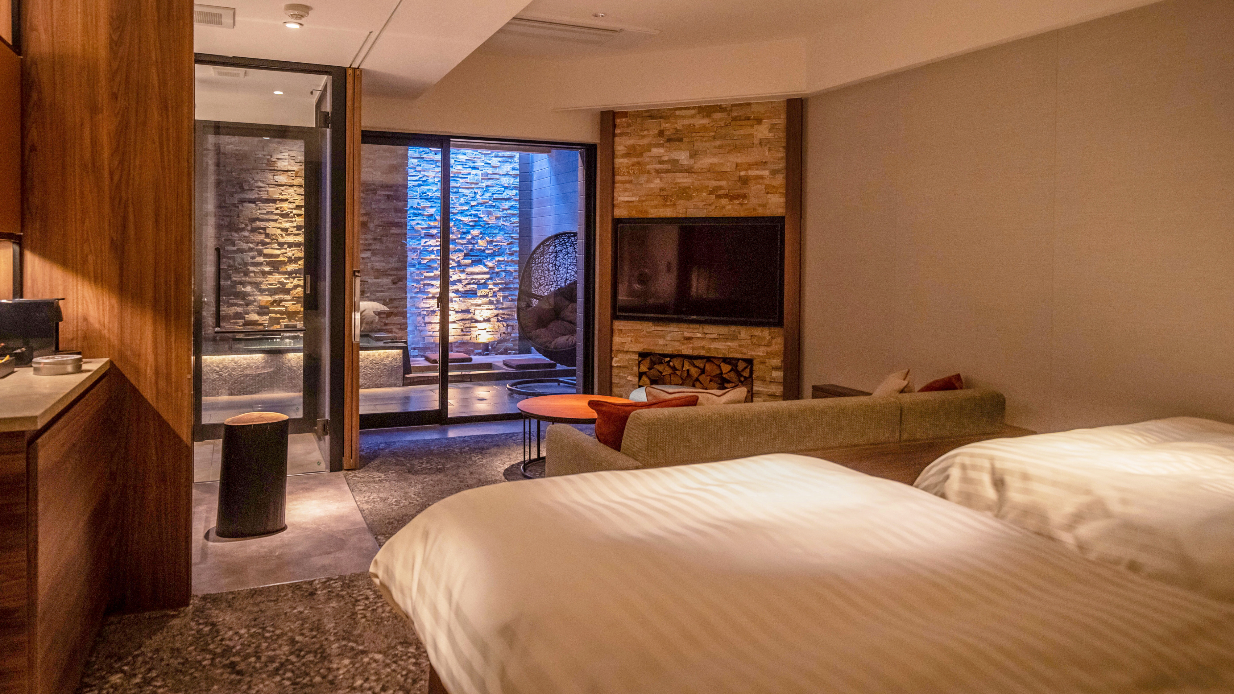 双床房（带露台, 露天浴池） 禁烟