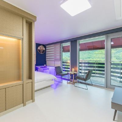 디럭스 룸 213 (트윈 침대 온돌, 요리 불가능) Pohang Bogyeongsa Yeonsan Oncheon Park Pension 쿠폰