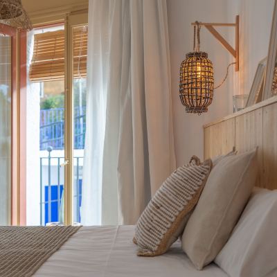 Double Room with Balcony and Partial Sea View Hostal Sa Teula Promo Code