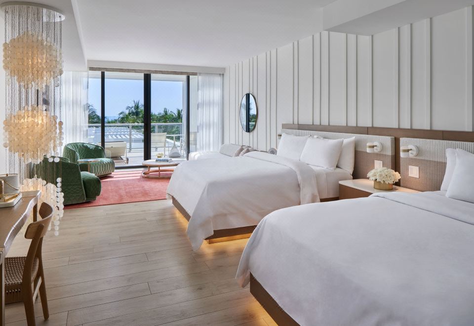 尊貴一室兩張大床海濱陽臺