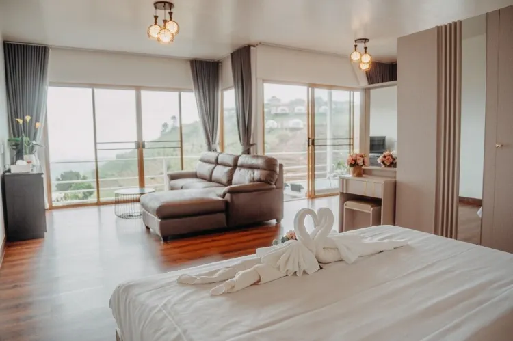 ห้องชุดแกรนด์ 2 ห้องนอน พร้อมอ่างอาบน้ำ วิวภูเขา