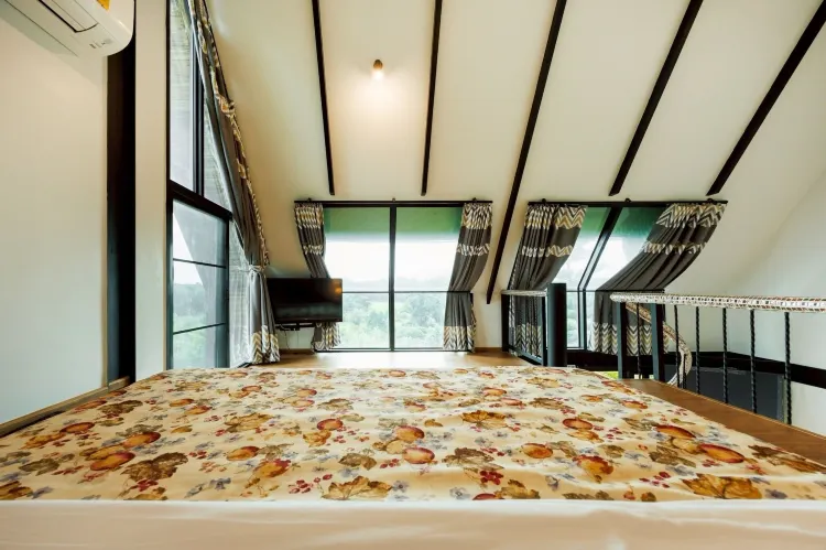 ดีลักซ์วิลล่า, ระเบียง, วิวสวน