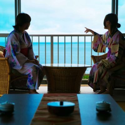 和風オーシャンビュールーム(14畳)(浴室) いせえび荘 クーポン