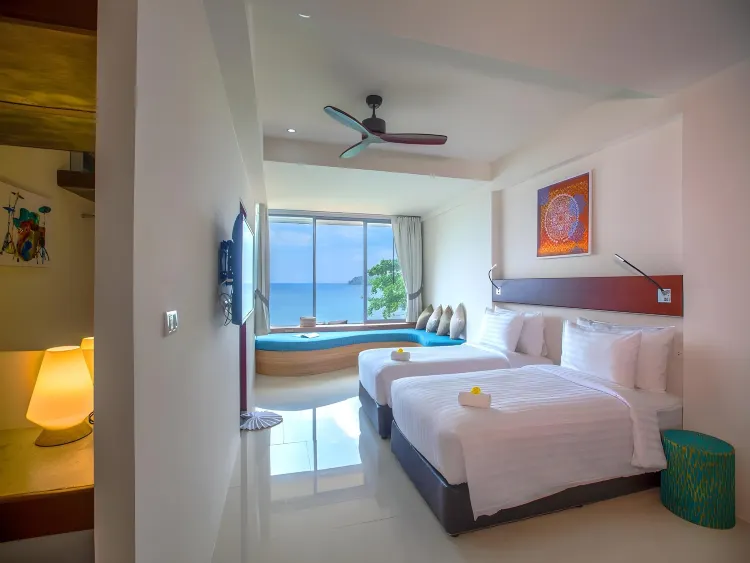 ห้องมาตรฐานพร้อมเตียงใหญ่และเตียงเดี่ยว