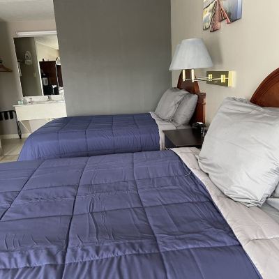 Basic Double Room, 2 Double Beds, Non Smoking, Pool View