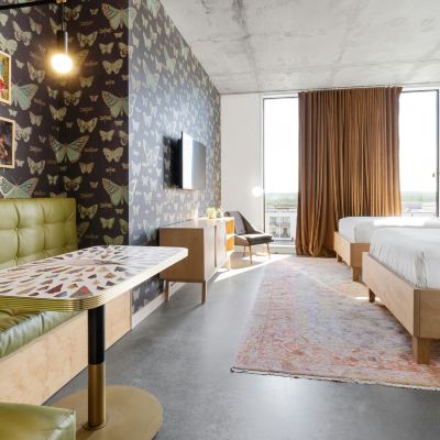 Double Room, 1 King Bed, Roll-in Shower Arrive East Austin Promo Code