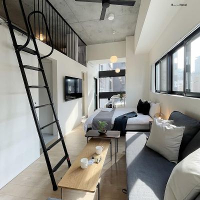 Bhotel Nekoyard 402, Deluxe Condo, 1 Bedroom, Non Smoking, City View b hotel Neko Yard 広島 クーポン