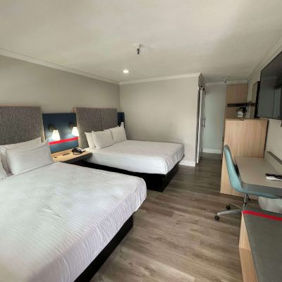 標準房， 2 張大床， 無障礙， 冰箱和微波爐 羅伊套房酒店 - 薩克拉門託市中心優惠